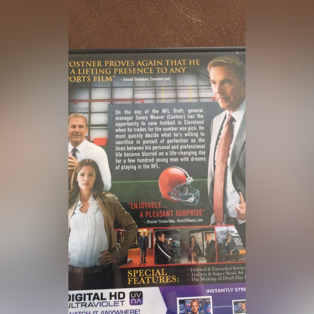 🔥3/$25🔥 Draft Day - Kevin Costner